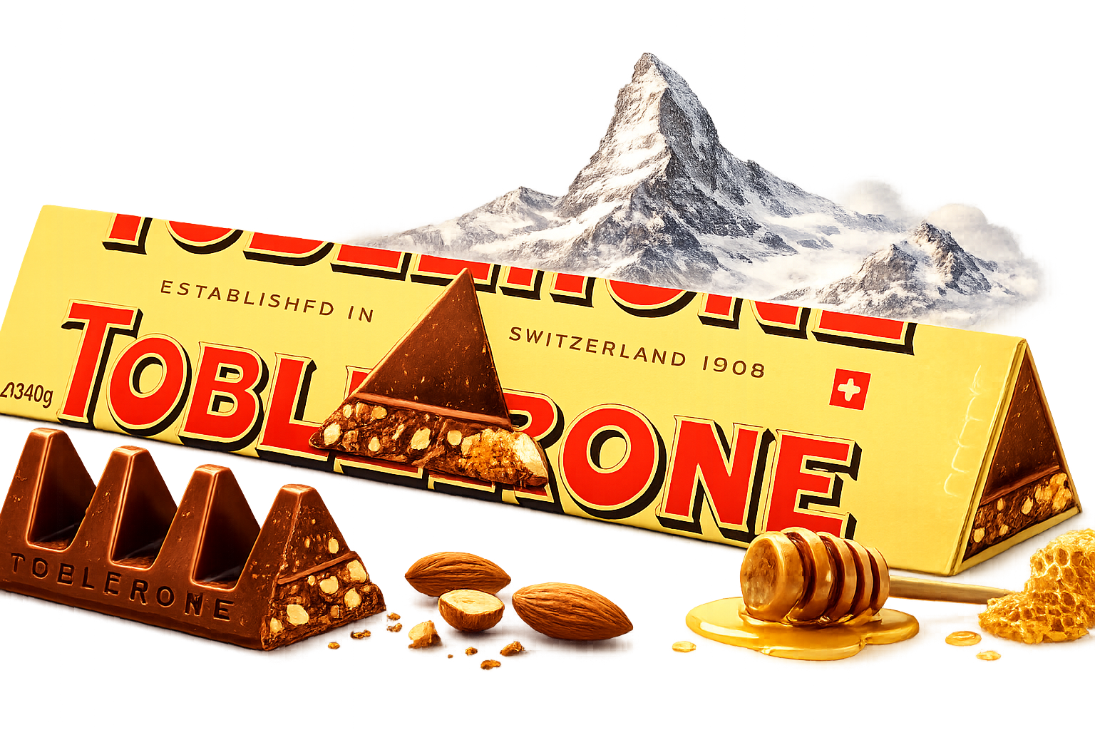 CHOCOLATE TOBLERONE MILK 340GR