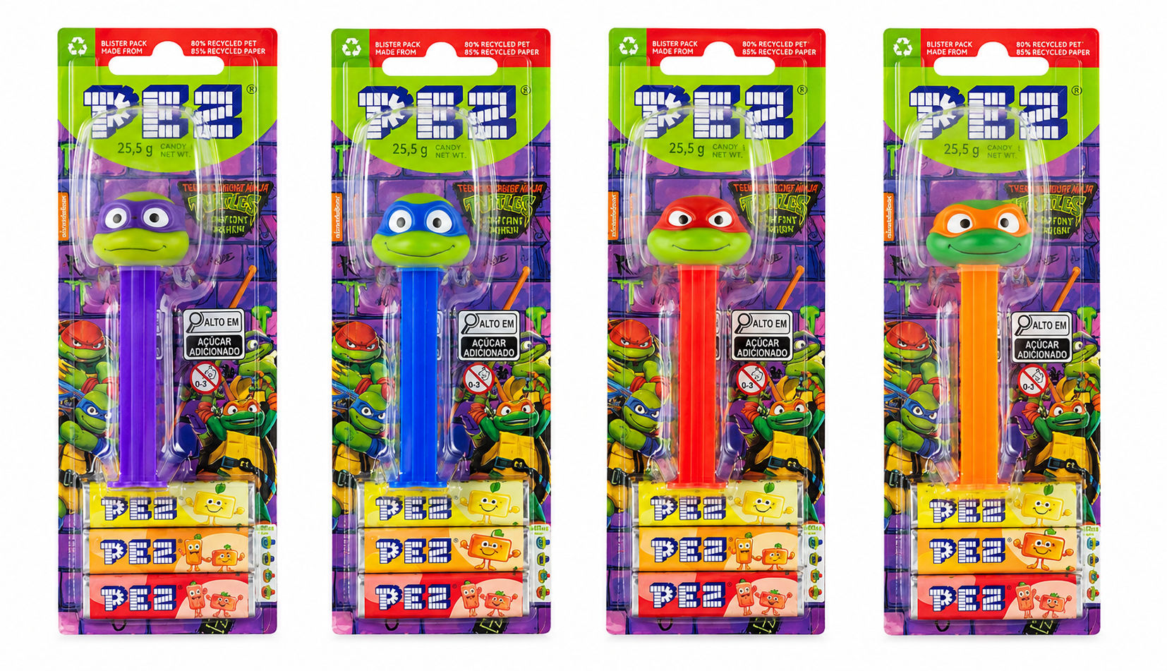 PEZ NINJA TURTLES 25,5GR
