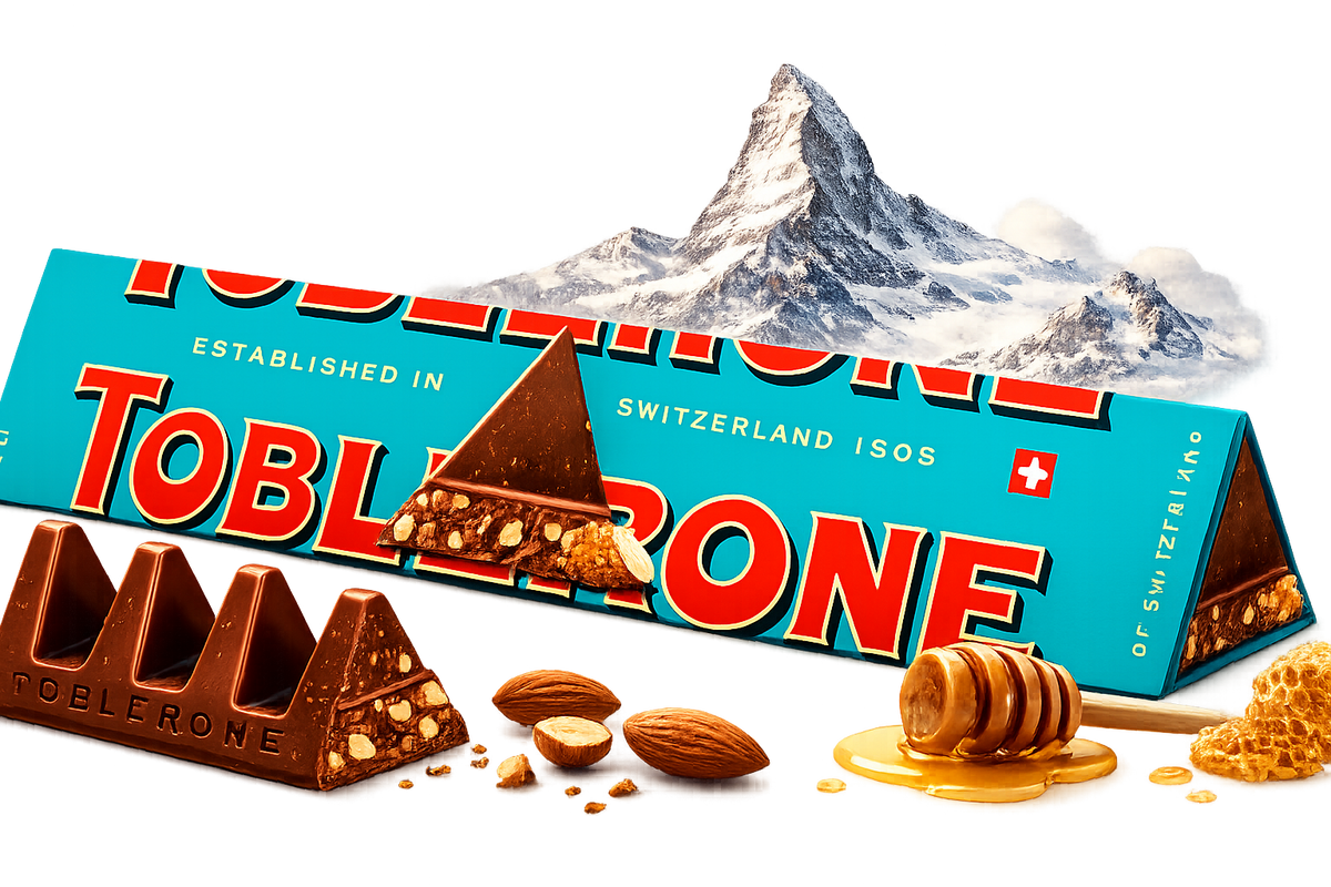 CHOCOLATE TOBLERONE CRUNCHY ALMONDS