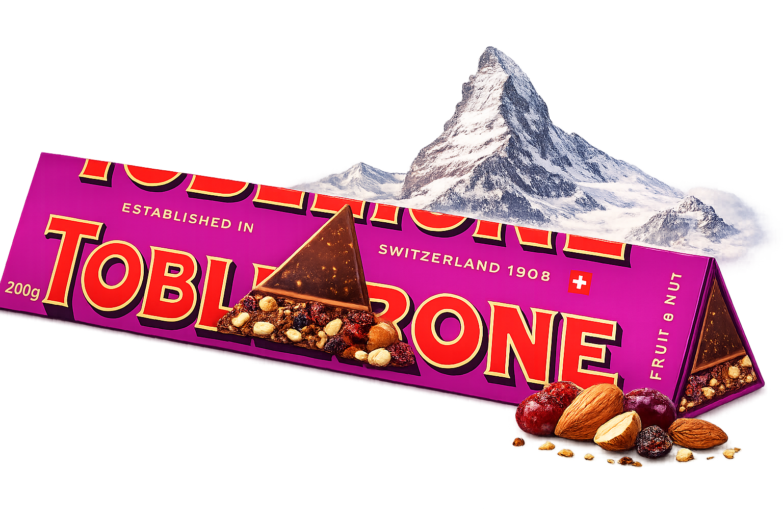CHOCOLATE TOBLERONE FRUIT & NUT 340GR