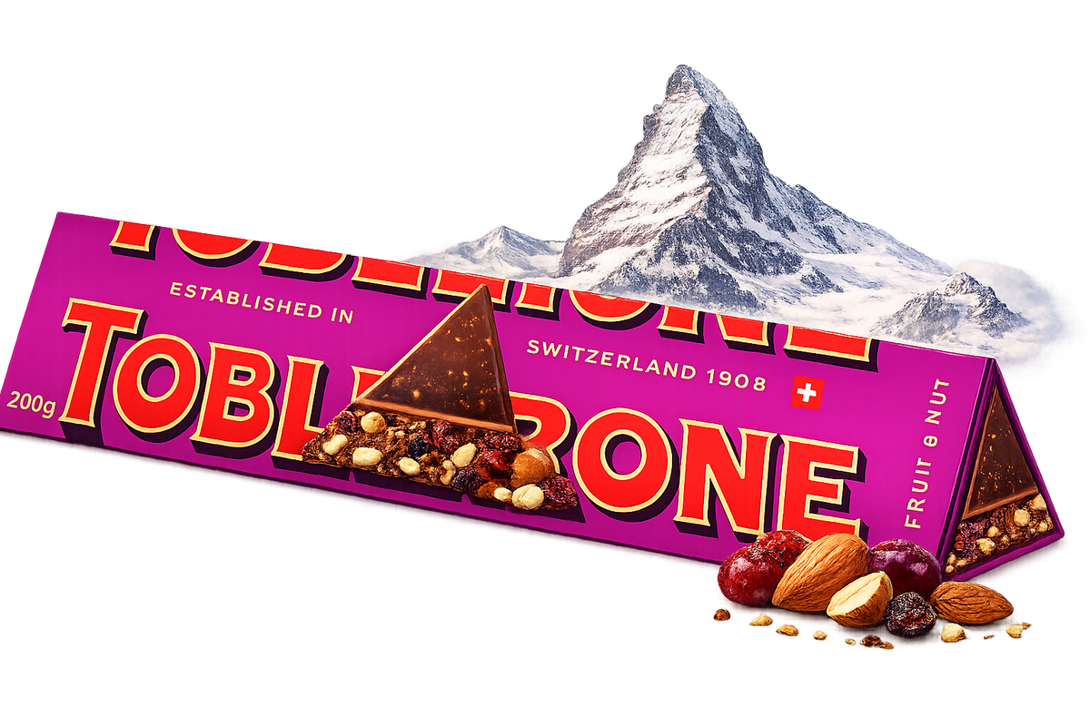 CHOCOLATE TOBLERONE FRUIT & NUT 340GR