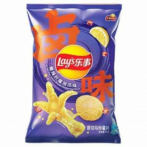 LAYS HOT AND SOUR LEMON BRAISED CHICKEN FEET FLAVOUR 70GR