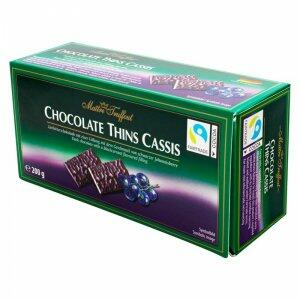 MAITRE TRUFFOUT CHOCOLATE THINS CASSIS 200GR
