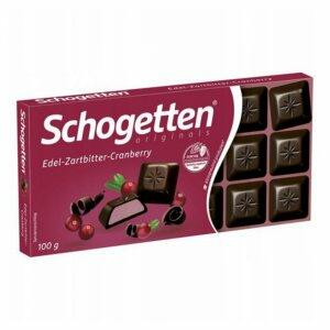 SCHOGETTEN ORIGINALS DARK CHOCOLATE CRANBERRY 100GR