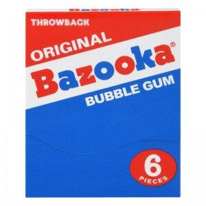 BAZOOKA  BUBBLE GUM BLUE RASPBERRY 36G