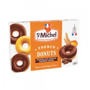 ST MICHEL FRENCH DOONUTS CHOCOLATE COATED CAKES 180GR