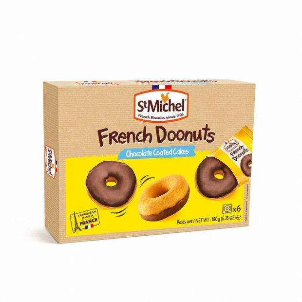 ST MICHEL FRENCH DOONUTS CHOCOLATE COATED CAKES 180GR