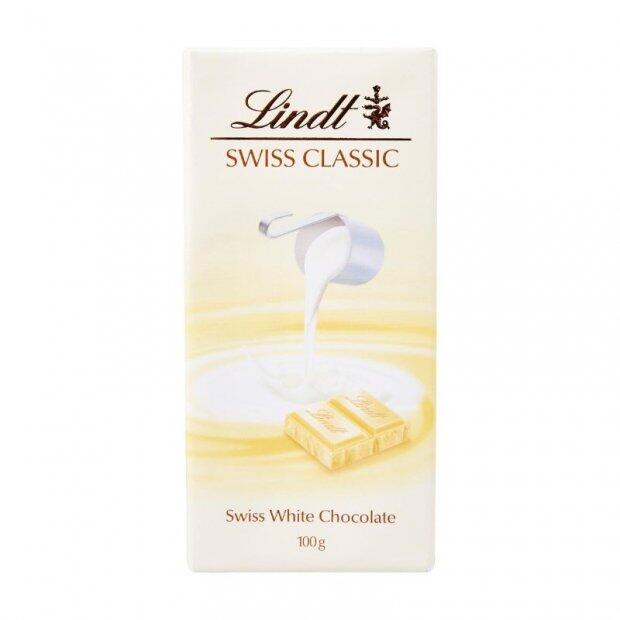 LINDT SWISS CLASSIC WHITE 100GR