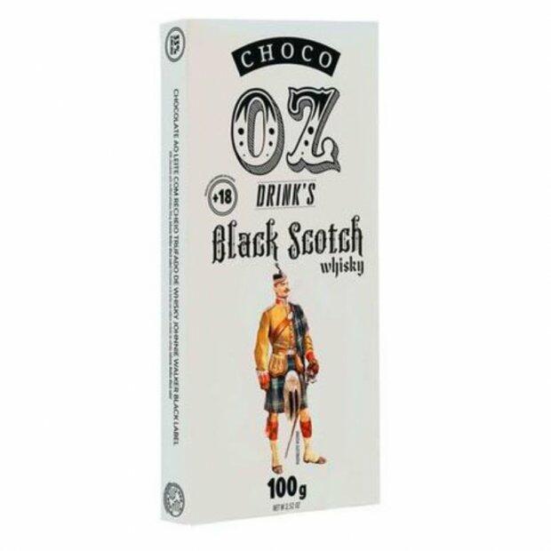 CHOCO OZ DRINK'S BLACK SCOTCH WHISKY 100GR