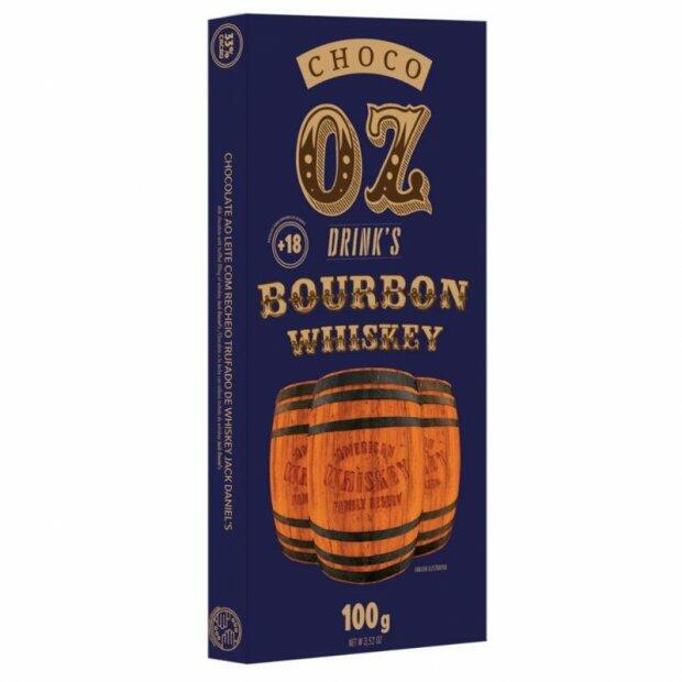 CHOCO OZ DRINK'S BOURBON WHISKEY 100GR